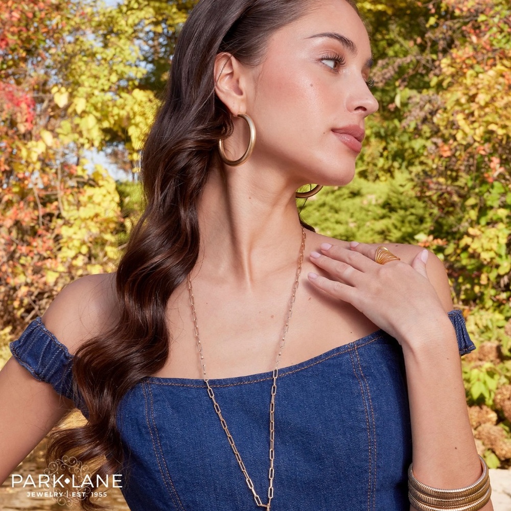 Park Lane Kash Earrings BNWT! Gold Hoops! - Picture 4 of 15